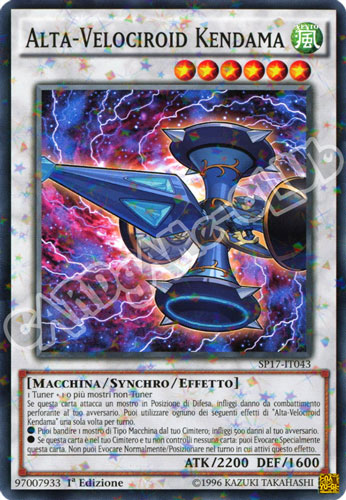 SP17-IT043 Alta-Velociroid Kendama comune starfoil 1a edizione (IT) -NEAR MINT-