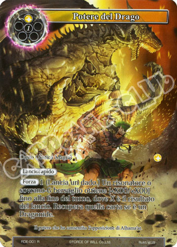 RDE1-IT001 Potere del Drago rara parallel (IT) -NEAR MINT-