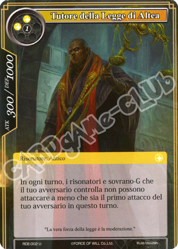 RDE1-IT002 Tutore della Legge di Altea non comune normale (IT) -NEAR MINT-