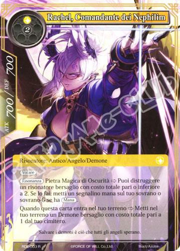 RDE1-IT003 Rachel, Comandante dei Nephilim rara normale (IT) -NEAR MINT-