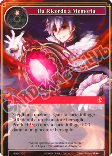 RDE1-IT010 Da Ricordo a Memoria comune normale (IT) -NEAR MINT-