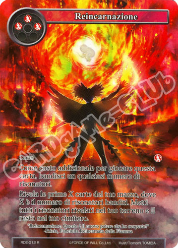 RDE1-IT012 Reincarnazione rara parallel (IT) -NEAR MINT-