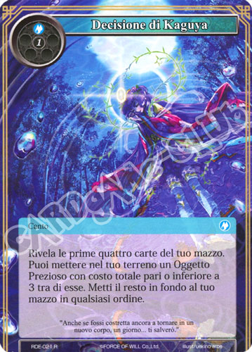 RDE1-IT021 Decisione di Kaguya rara normale (IT) -NEAR MINT-