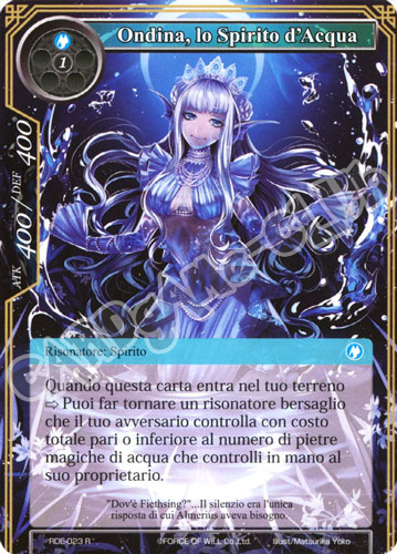 RDE1-IT023 Ondina, lo Spirito dell'Acqua rara normale (IT) -NEAR MINT-