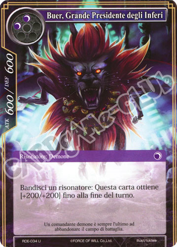 RDE1-IT034 Buer, Grande Presidente degli Inferi non comune normale (IT) -NEAR MINT-