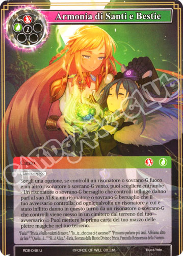 RDE1-IT048 Armonia di Santi e Bestie non comune normale (IT) -NEAR MINT-