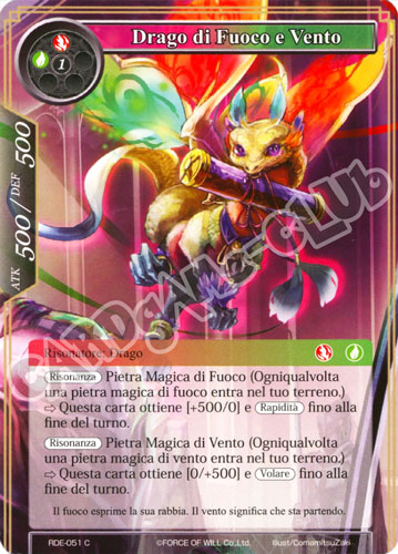 RDE1-IT051 Drago di Fuoco e Vento comune normale (IT) -NEAR MINT-