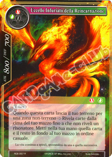 RDE1-IT057 Uccello Infuriato della Reincarnazione rara normale (IT) -NEAR MINT-
