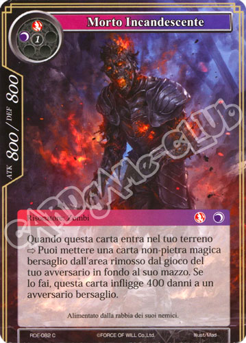 RDE1-IT082 Morto Incandescente comune normale (IT) -NEAR MINT-