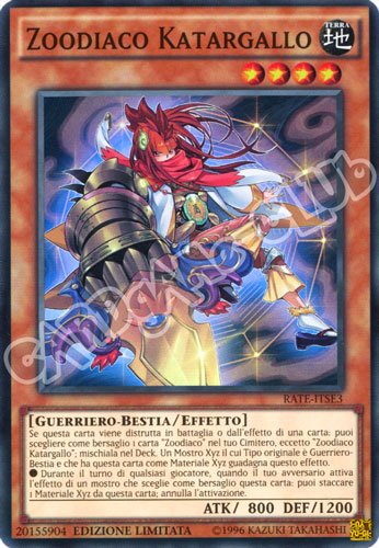 RATE-ITSE3 Zoodiaco Katargallo super rara Edizione Limitata (IT)  -GOOD-