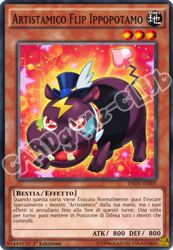 INOV-IT003 Artistaminico Flip Ippopotamo comune 1a Edizione (IT) -NEAR MINT-
