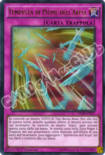 DUSA-IT027 Tempesta di Piume dell'Arpia ultra rara 1a Edizione (IT) -NEAR MINT-
