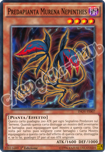 INOV-IT007 Predapianta Murena Nepenthes comune 1a Edizione (IT) -NEAR MINT-