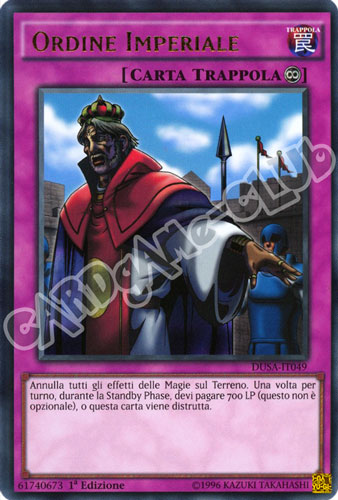 DUSA-IT049 Ordine Imperiale ultra rara 1a Edizione (IT) -NEAR MINT-