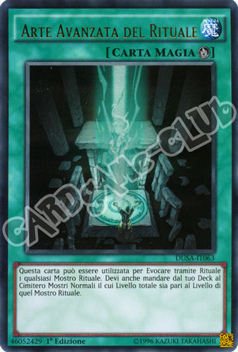 DUSA-IT063 Arte Avanzata del Rituale ultra rara 1a Edizione (IT) -NEAR MINT-