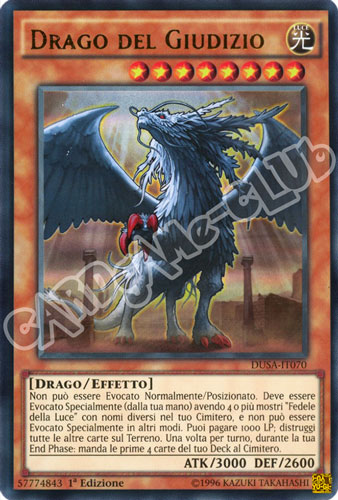 DUSA-IT070 Drago del Giudizio ultra rara 1a Edizione (IT) -NEAR MINT-