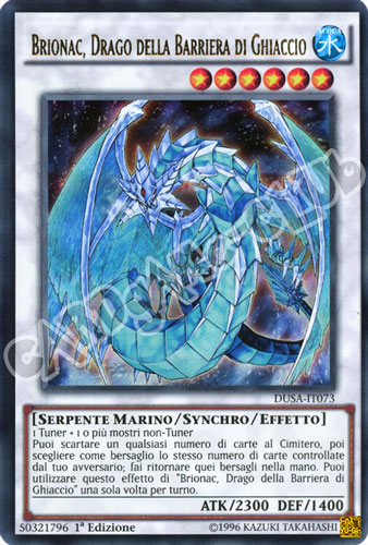 DUSA-IT073 Brionac, Drago della Barriera di Ghiaccio ultra rara 1a Edizione (IT) -NEAR MINT-