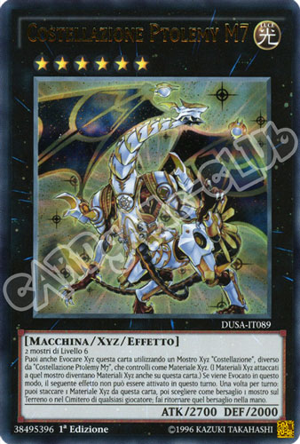 DUSA-IT089 Costellazione Ptolemy M7 ultra rara 1a Edizione (IT) -NEAR MINT-