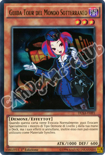 DUSA-IT091 Guida Tour del Mondo Sotterraneo ultra rara 1a Edizione (IT) -NEAR MINT-