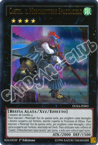DUSA-IT093 Castel, il Moschettiere Spaccacielo ultra rara 1a Edizione (IT) -NEAR MINT-