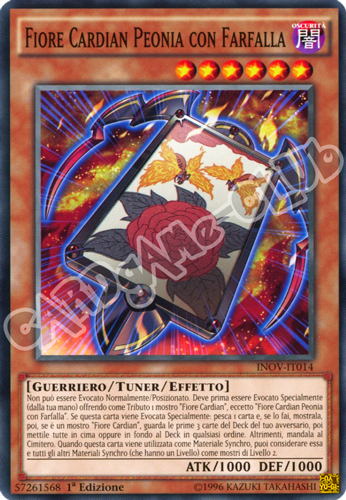 INOV-IT014 Fiore Cardian Peonia con Farfalla comune 1a Edizione (IT) -NEAR MINT-