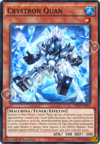 INOV-IT015 Crystron Quan super rara 1a Edizione (IT) -NEAR MINT-