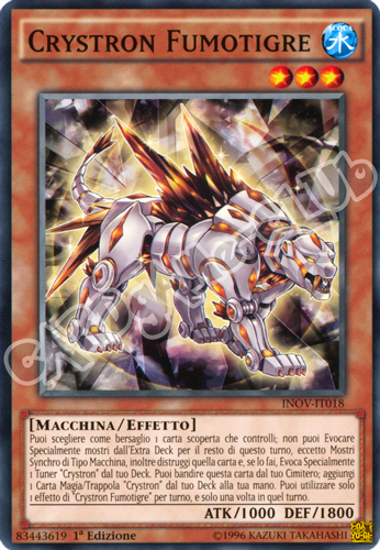 INOV-IT018 Crystron Fumotigre comune 1a Edizione (IT) -NEAR MINT-