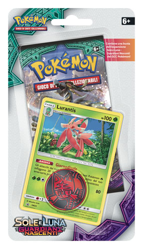 Sole e Luna Guardiani Nascenti Blister una busta con carta promo e moneta Lurantis (IT)