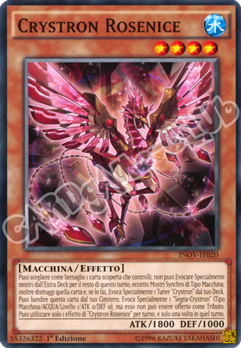 INOV-IT020 Crystron Rosenice comune 1a Edizione (IT) -NEAR MINT-