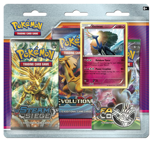 blister 3 buste con carta promo e una moneta Xerneas (EN)