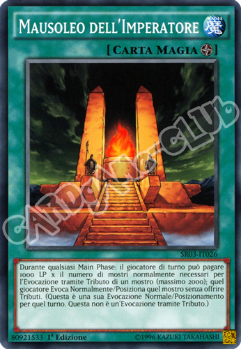 SR03-IT026 Mausoleo dell'Imperatore comune 1a Edizione (IT) -NEAR MINT-