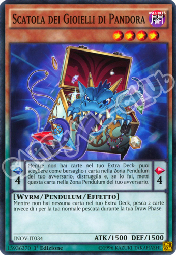 INOV-IT034 Scatola dei gioielli di Pandora comune 1a Edizione (IT) -NEAR MINT-