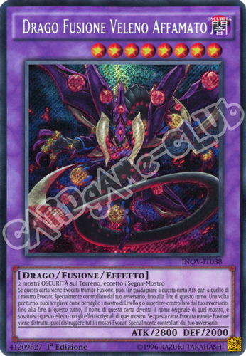 INOV-IT038 Drago Fusione Veleno Affamato rara segreta 1a Edizione (IT) -NEAR MINT-