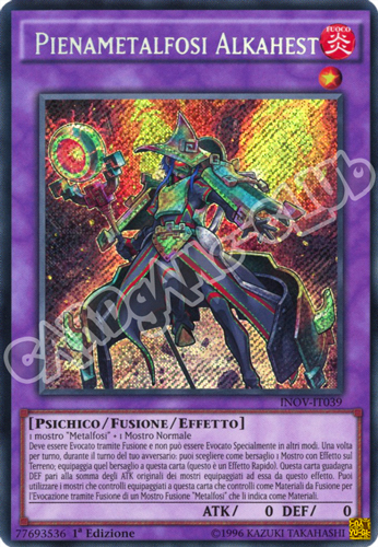 INOV-IT039 Pienametalfosi Alkahest rara segreta 1a Edizione (IT) -NEAR MINT-