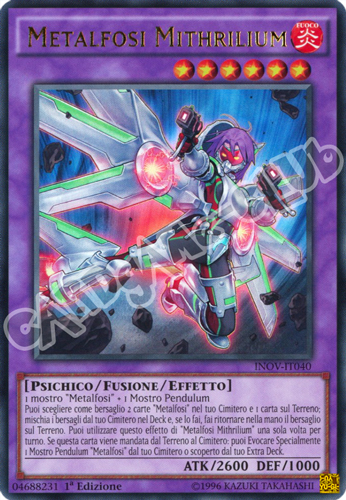 INOV-IT040 Metalfosi Mithrilium ultra rara 1a Edizione (IT) -NEAR MINT-