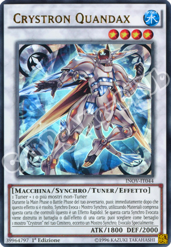 INOV-IT044 Crystron Quandax ultra rara 1a Edizione (IT) -NEAR MINT-