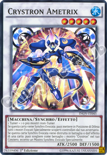 INOV-IT045 Crystron Ametrix super rara 1a Edizione (IT) -NEAR MINT-