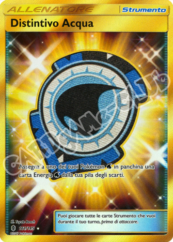 161 / 145 Distintivo Acqua rara segreta foil (IT)  -GOOD-