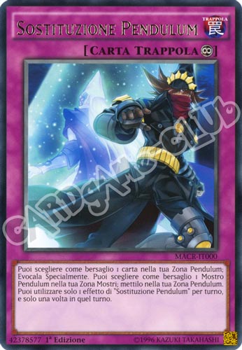 MACR-IT000 Sostituzione Pendulum rara 1a Edizione (IT) -NEAR MINT-
