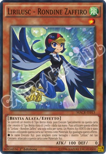 MACR-IT013 Lirilusc - Rondine Zaffiro comune 1a Edizione (IT) -NEAR MINT-