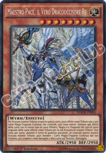 MACR-IT024 Maestro Pace, il Vero Dracouccisore Re rara segreta 1a Edizione (IT) -NEAR MINT-
