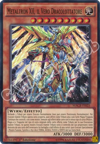 MACR-IT025 Metaltron XII, il Vero Dracolottatore super rara 1a Edizione (IT) -NEAR MINT-