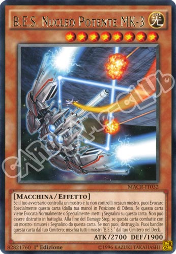 MACR-IT032 B.E.S. Nucleo Potente MK-3 rara 1a Edizione (IT) -NEAR MINT-