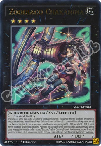 MACR-IT048 Zoodiaco Chakanina ultra rara 1a Edizione (IT) -NEAR MINT-