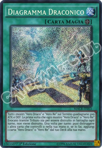 MACR-IT053 Diagramma Draconico rara segreta 1a Edizione (IT) -NEAR MINT-