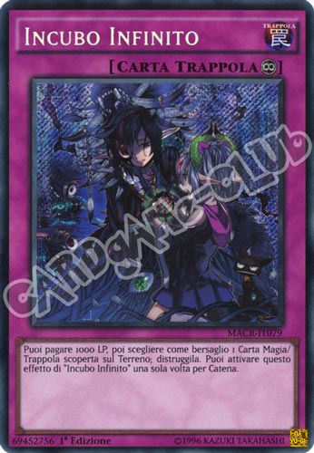 MACR-IT079 Incubo Infinito rara segreta 1a Edizione (IT) -NEAR MINT-