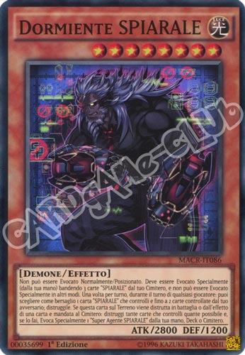 MACR-IT086 Dormiente SPIARALE super rara 1a Edizione (IT) -NEAR MINT-