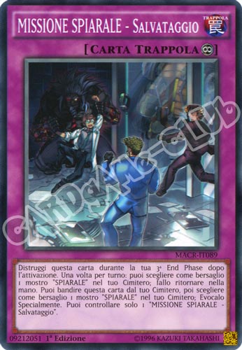 MACR-IT089 MISSIONE SPIARALE - Salvataggio comune 1a Edizione (IT) -NEAR MINT-