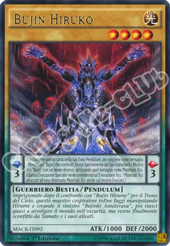 MACR-IT092 Bujin Hiruko rara 1a Edizione (IT) -NEAR MINT-