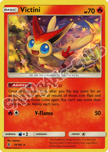 010 / 145 Victini rara foil (EN) -NEAR MINT-